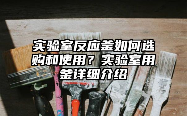 实验室反应釜如何选购和使用？实验室用釜详细介绍