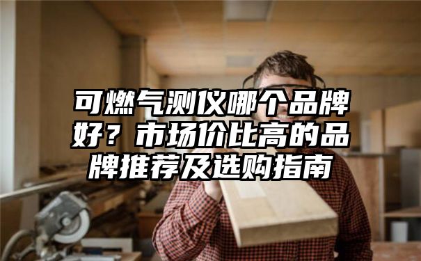 可燃气测仪哪个品牌好？市场价比高的品牌推荐及选购指南