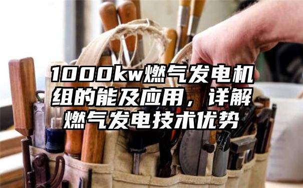 1000kw燃气发电机组的能及应用，详解燃气发电技术优势