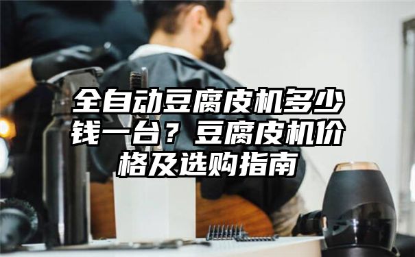 全自动豆腐皮机多少钱一台？豆腐皮机价格及选购指南