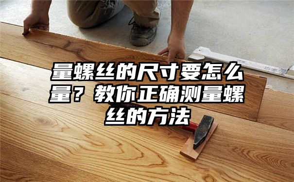 量螺丝的尺寸要怎么量？教你正确测量螺丝的方法