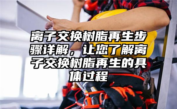 离子交换树脂再生步骤详解，让您了解离子交换树脂再生的具体过程