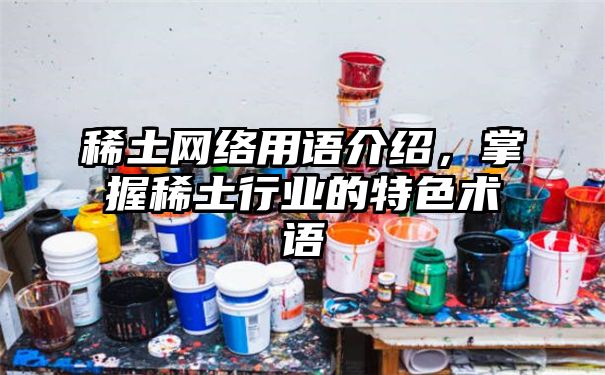 稀土网络用语介绍，掌握稀土行业的特色术语