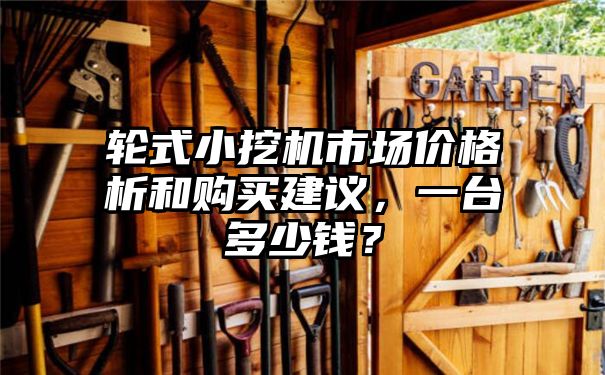 轮式小挖机市场价格析和购买建议，一台多少钱？