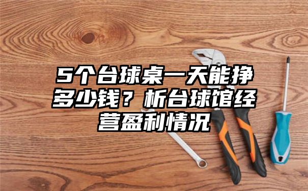 5个台球桌一天能挣多少钱？析台球馆经营盈利情况