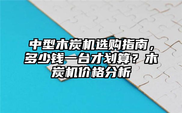 中型木炭机选购指南，多少钱一台才划算？木炭机价格分析