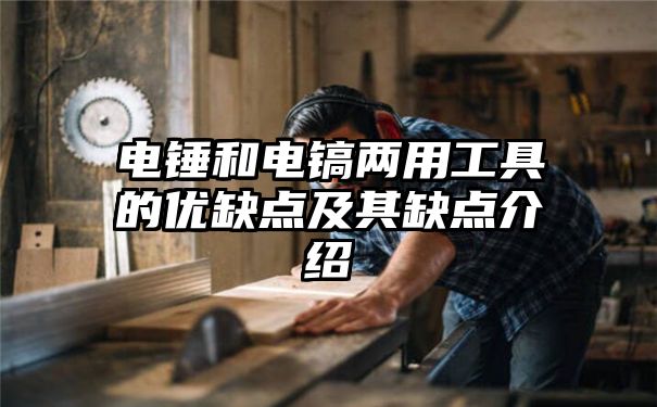 电锤和电镐两用工具的优缺点及其缺点介绍