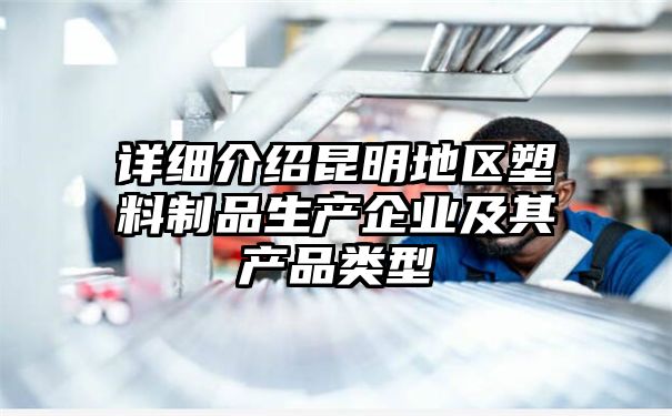 详细介绍昆明地区塑料制品生产企业及其产品类型