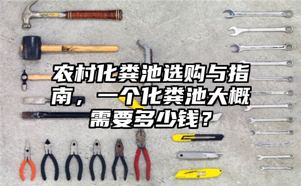 农村化粪池选购与指南，一个化粪池大概需要多少钱？