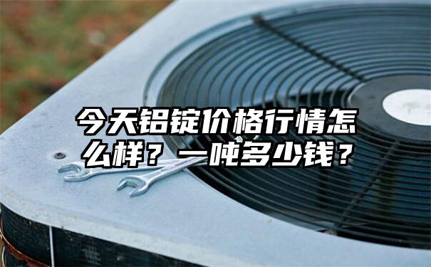 今天铝锭价格行情怎么样？一吨多少钱？