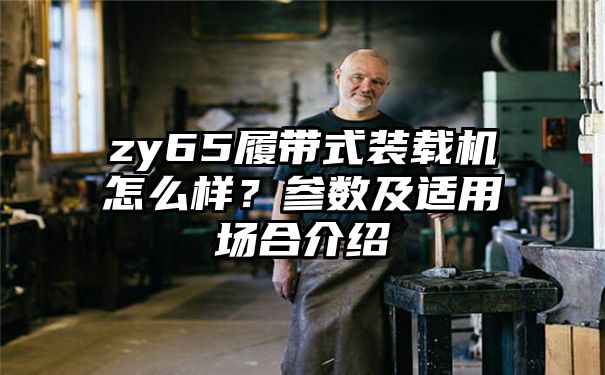 zy65履带式装载机怎么样？参数及适用场合介绍