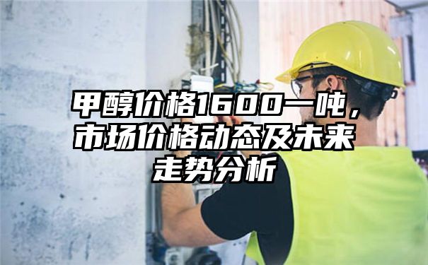 甲醇价格1600一吨，市场价格动态及未来走势分析