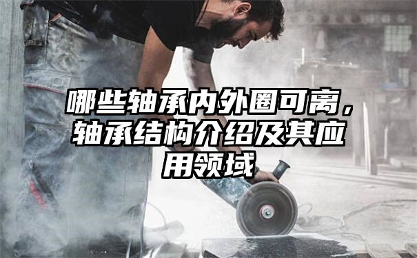 哪些轴承内外圈可离，轴承结构介绍及其应用领域