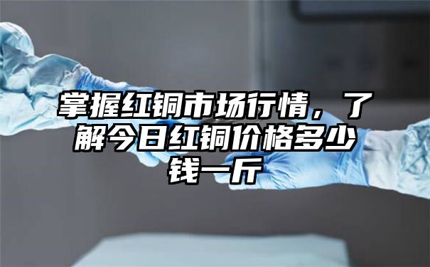 掌握红铜市场行情，了解今日红铜价格多少钱一斤