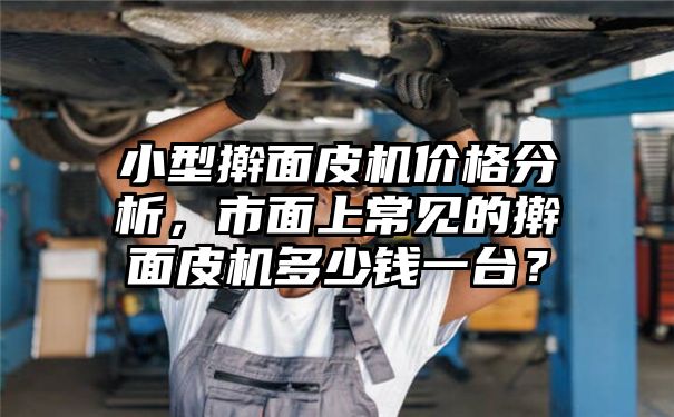 小型擀面皮机价格分析，市面上常见的擀面皮机多少钱一台？