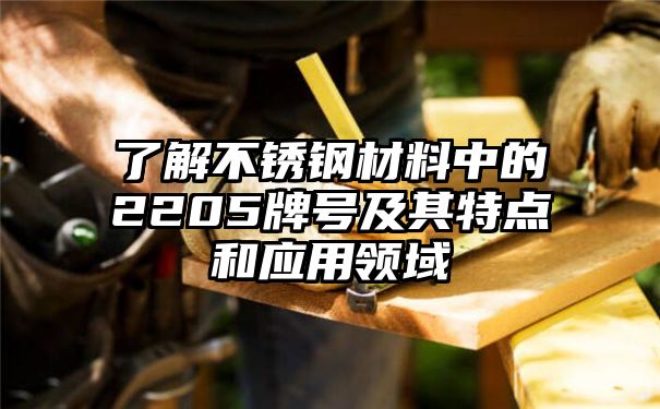 了解不锈钢材料中的2205牌号及其特点和应用领域