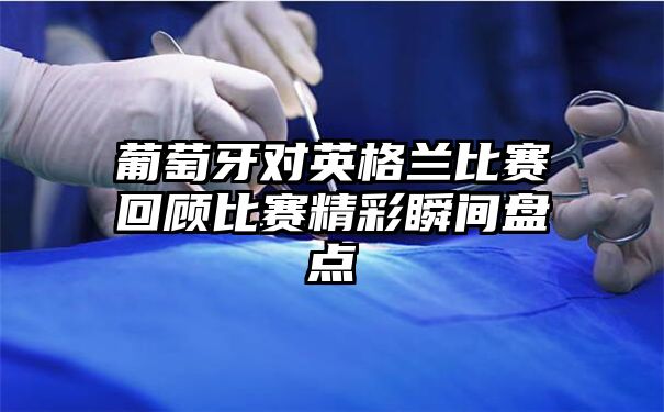 葡萄牙对英格兰比赛回顾比赛精彩瞬间盘点