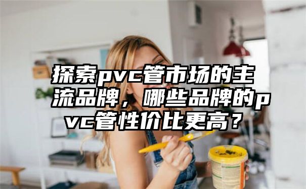 探索pvc管市场的主流品牌，哪些品牌的pvc管性价比更高？