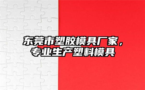 东莞市塑胶模具厂家，专业生产塑料模具