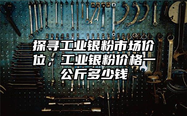 探寻工业银粉市场价位，工业银粉价格一公斤多少钱