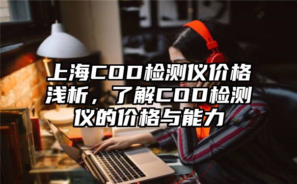 上海COD检测仪价格浅析，了解COD检测仪的价格与能力